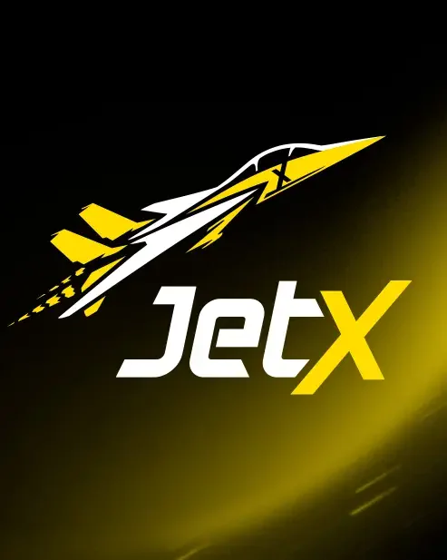 Fusée et logo dans l’artwork officiel de JetX